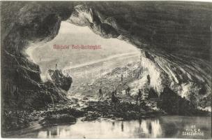 1909 Petrozsény, Petrosani; Boli-barlang bejárata. Adler fényirda / cave entry