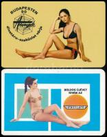 1970-1979 10 db hölgyeket ábrázoló kártyanaptár