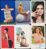 1970-1979 10 db hölgyeket ábrázoló kártyanaptár