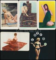 1970-1979 10 db hölgyeket ábrázoló kártyanaptár