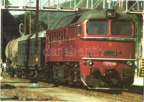 23 db modern megíratlan mozdony motívumlap; villamosmozdony, motorvonat, tehervonat / 23 modern unus...