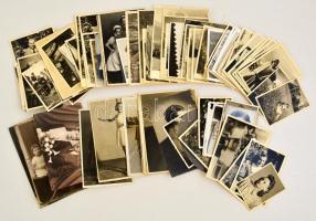 cca 1900-1960 Vegyes fotó tétel, megközelítően 100 db; életképek, műtermi fotók, tájképek, 8x6 és 11x15 cm közti méretben