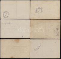 cca 1910 Bonyhád, Műtermi családi fotók, hátoldalukon pecséttel jelzett, 14x 8,5 cm