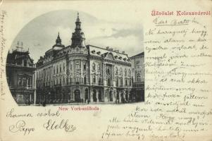 1900 Kolozsvár, Cluj; New York szálloda, Csiky Mihály üzlete / hotel, shops