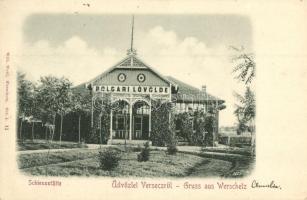 1905 Versec, Werschetz, Vrsac; Polgári Lövölde / Schiesstätte / shooting hall