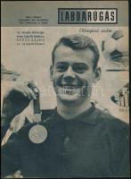 1956-1968 A Melbournei Olimpia, sok fotóval illusztrált újság, 62 p.+Labdarúgás Olimpiai szám. 1968. november. XIV. évf. 11. szám.