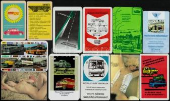 1970-2018 12 db kártyanaptár közlekedés és aktok témában