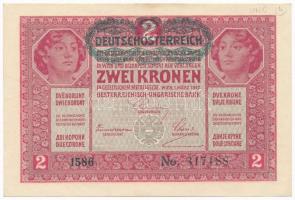 1917. 2K "Deutschösterreich" felülbélyegzéssel T:I,I-