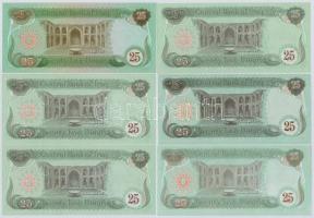 Irak 1982. 25D + 1990. 25D (5x) közte 2db sorszámkövető T:I
Iraq 1982. 25 Dinars + 1990. 25 Dinars ...