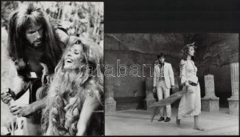 Színészeket ábrázoló fotók (Peter Chatel, Laura Antonelli. Giuliano Gemma), 4 db hátoldalon felirato...