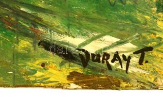 Duray jelzéssel: Dombok. Olaj, karton, 36×50 cm