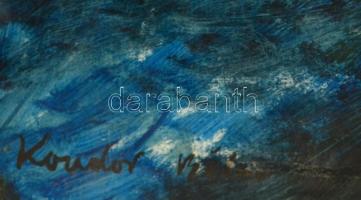 Kondor jelzéssel: Király. Vegyes technika, papír, üvegezett keretben, 55×38 cm