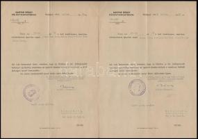 1944 Bp., Magyar Királyi Külügyminisztérium fejléces levélpapírjára okmányügyintézés céljából írt levél, a főkonzul aláírásával