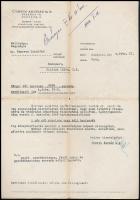1944 Bp., A Corvin Áruház Rt. fejléces levélpapírjára írt levél harisnyavásárlással kapcsolatos ügyben