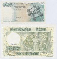 Belgium 1938. 50Fr (10B) + 1964. 20Fr + 1966. 50Fr (3x) T:III szép papír
Belgium 1938. 50 Francs (1...
