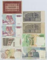 Olaszország 1918-1990. 1L-10.000L (9x) T:III,III-
Italy 1918-1990. 1 Lira - 10.000 Lire (9x) C:F,VG