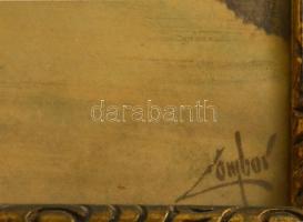 Zombor jelzéssel: Békásy szoros. Akvarell, papír, üvegezett keretben, 27×20