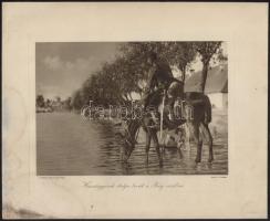 cca 1914-1918 Részletek az Érdekes Újság harctéri felvételeiből, 3 db, feliratozva, 20x26 cm