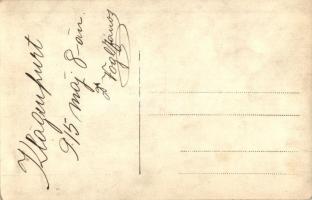 1915 Klagenfurt,  osztrák-magyar katonák csoportképe ápolónővel / WWI injured K.u.K. soldiers with n...