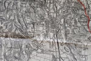 1939 Kassa és környéke, 1:75000, Bp. M. Kir. Honvéd Térképészeti Intézet, 47x63 cm