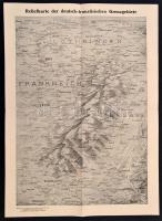 cca 1910-1940 Vegyes térkép tétel, 9 db, London and Suburbs térképe, Olaszország térképe, Reliefkart...