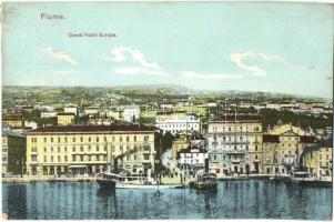 1911 Fiume, Rijeka; Grand Hotel Europe