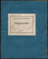 1907-1944 Budapesti m. kir. államrendőrségi okmányok, 3 db: ruha és fegyverzeti könyvecskéje, tömeg-...