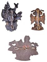 3db-os német és osztrák jelvény tétel, közte cserkészjelvény is T:2
3pcs of German and Austrian bad...