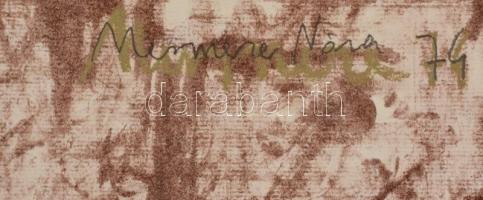 Mermeze Nóra (1938-): Két alak. Pasztellkréta,
papír, jelzett, paszpartuban, 45x55 cm