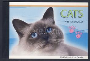 Cats stamp booklet, Macskák bélyegfüzet, Katzen, Markenheftchen