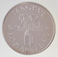 1993. 500Ft Ag "Régi dunai hajók - Árpád" dísztokban tanúsítvánnyal T:PP ujjlenyomat
Adam...