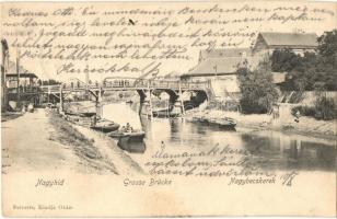 Nagybecskerek, Zrenjanin, Veliki Beckerek; Kis híd és nagy híd - 2 db régi városképes lap / 2 pre-19...