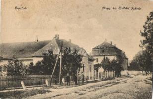 Lipótvár, Újvároska, Leopoldov; Magy. kir. Erdőőri Iskola / forest guard school, forestry school (EK)