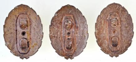 DN "Zrínyi Katonai Akadémia" zománcozott fém jelvény (3xklf) T:2 mindegyik hátulja ragaszt...