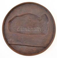 Ispánki József (1906-1992) DN "Napkeleti bölcsek" Br lemezplakett (121mm) T:2