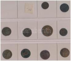 1790-1860. 1/2kr-3kr Cu (10x) T:2,2-,3 patina