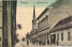 Érsekújvár, Nové Zamky; Komáromi utca / street view (EK)
