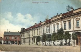 Tornalja, Tornala; Fő tér, Blicz Géza üzlete. Friedman Herman kiadása / main square, shops (r)