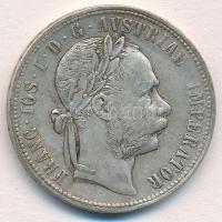 Ausztria 1879. 1Fl Ag Ferenc József T:2-  Austria 1879. 1 Florin Ag Franz Joseph C:VF  Krause KM#2222