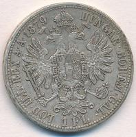 Ausztria 1879. 1Fl Ag "Ferenc József" T:2- 
Austria 1879. 1 Florin Ag "Franz Joseph&...