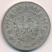 Ausztria 1909. 5K Ag "Ferenc József" T:3
Austria 1909. 5 Corona Ag "Franz Joseph&quo...
