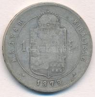 1879KB 1Ft Ag "Ferenc József / Középcímer" T:3
Adamo M15