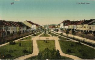 1913 Igló, Zipser Neudorf, Spisská Nová Ves; Fő tér felső része / main square