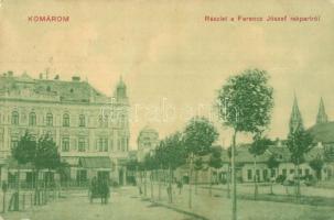 1912 Komárom, Komárnó; Ferenc József rakpart. L.H. Pannónia 1909 1/10. 14816. / quay