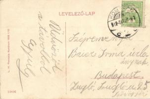 1912 Komárom, Komárnó; Ferenc József rakpart. L.H. Pannónia 1909 1/10. 14816. / quay