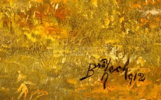 BroZech jelzéssel: Hölgy a lovon 1912. Olaj, vászon, keretben, 80×50 cm