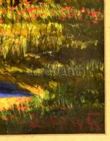 Zorkóczy jelzéssel: Viskó. Vegyes technika, papír, üvegezett keretben, 27×40 cm