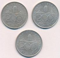 1994. 200Ft Ag "Deák" (3x) T:2