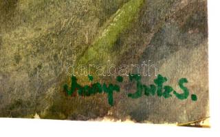 Irányi jelzéssel: Virágcsendélet. Akvarell, papír, 41×29 cm