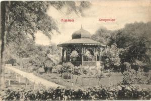 1908 Komárom, Komárno; Sétatér, zenepavilon / promenade, music pavilion (EK)